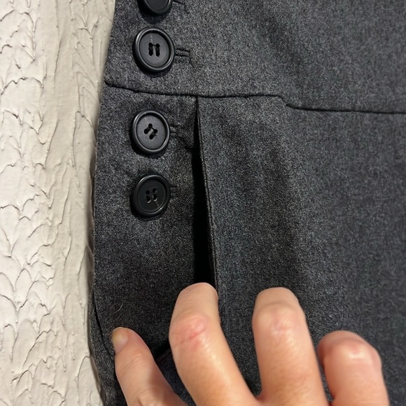 J. Crew Gray 100% Wool Sailor Skirt size 0 - Picture 5 of 10